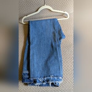 Abercrombie & Fitch straight wide leg mid rise jeans